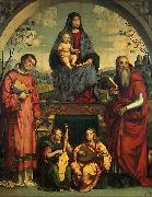 Francesco Francia, Madonna and Child with Sts Lawrence and Jerome